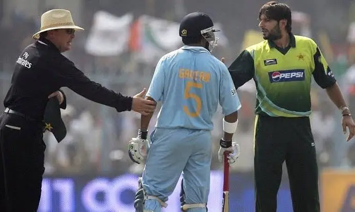 Gautam Gambhir and Shahid Afridi have clashed several times off the field.