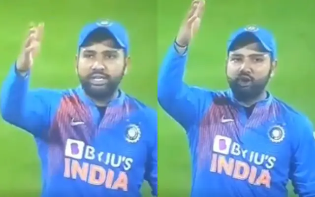 Watch: Rohit Sharma shows his anger on Third umpire after pressing the wrong button