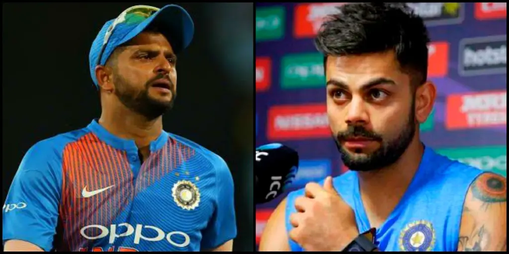 Virat Kohli gets trolled after calling Suresh Raina with another name