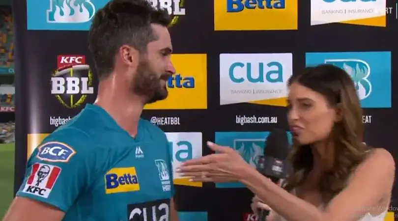 WATCH: Erin Holland says “Don’t come home” while ending the Interview with Ben Cutting in BBL