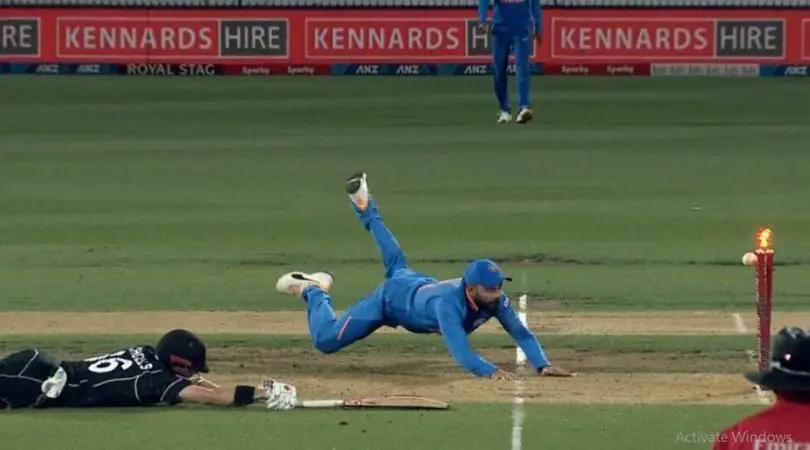 Ind Vs NZ: Watch Virat Kohli’s Mind-boggling fielding effort to run-out Henry Nicholls in the First ODI at Hamilton